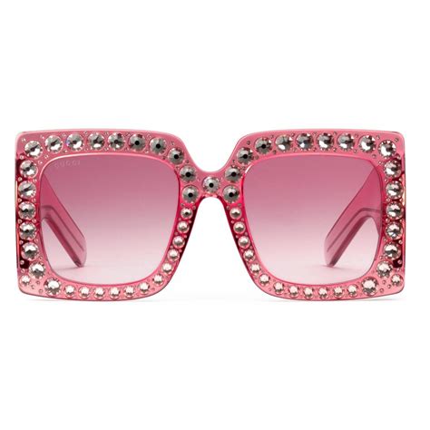 gucci pink bling sunglasses|vintage pink gucci sunglasses.